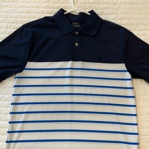 Boys polo Ralph Lauren performance polo shirt size lg.